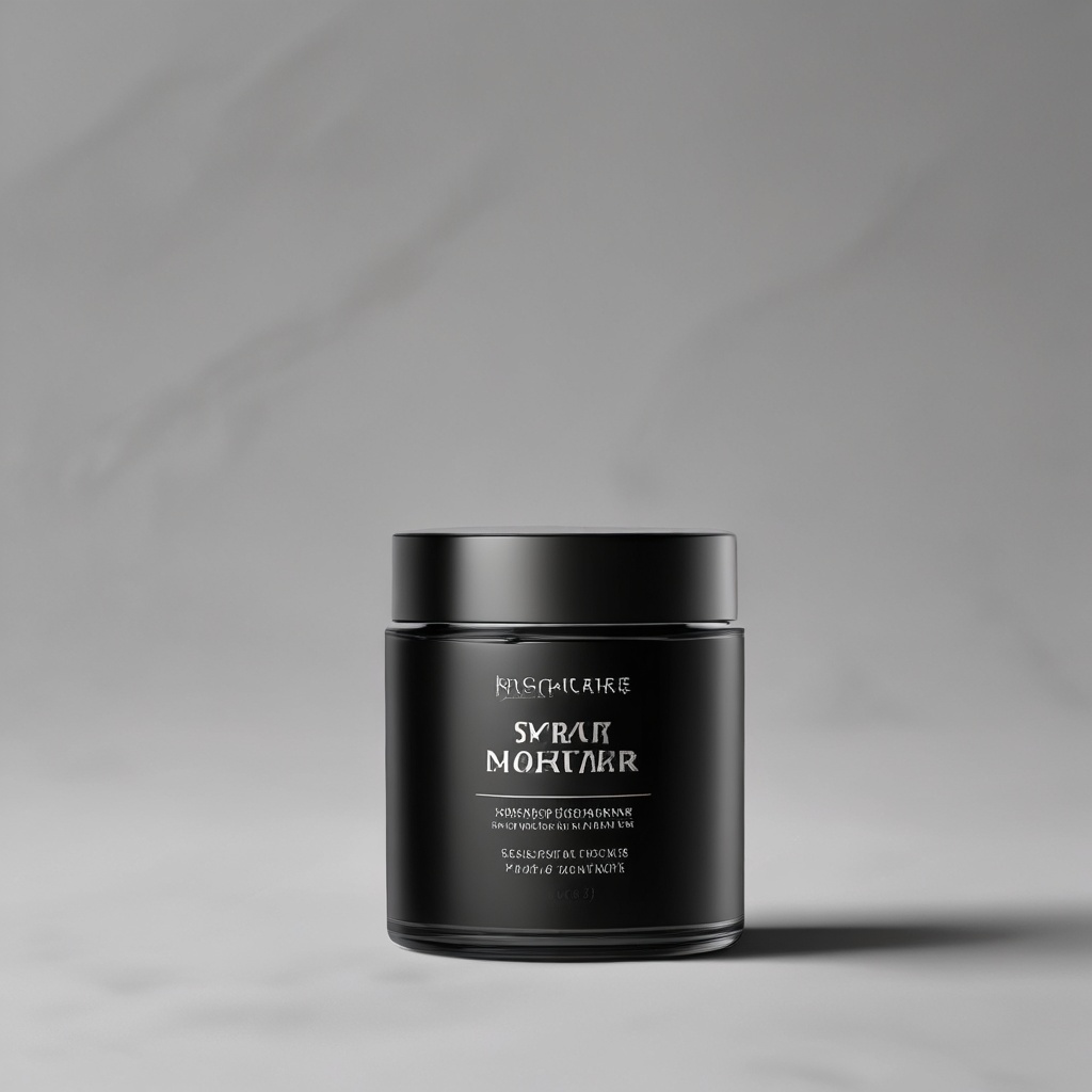 Luxury face cream jar for men
